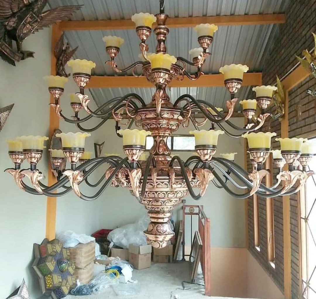 lampu gantung roemah tembaga