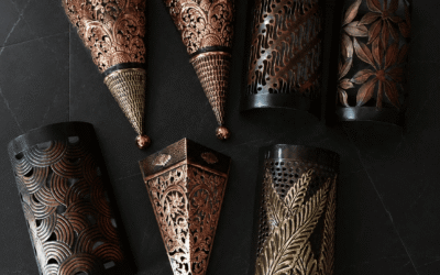 Lampu Dinding Tembaga, Hiasan Tembaga Elegan untuk Pencahayaan Artistik